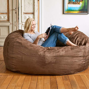 6-Foot Foam-Filled Bean Bag Chair